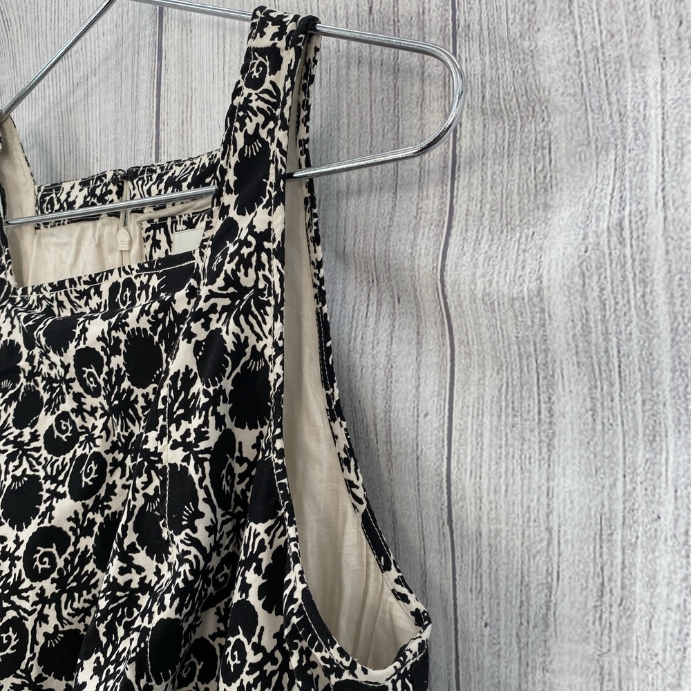 Maeve Dress Womens Plus 1X Black White Seashell Sleeveless Volume Hip Mini - Picture 15 of 16